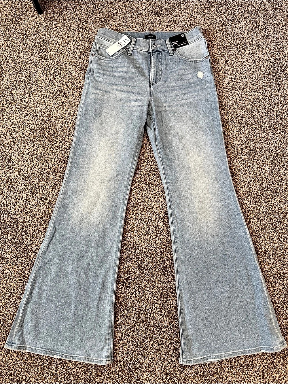 Express '70s Flare Wide Leg Jeans Blue
Size 8S NWT